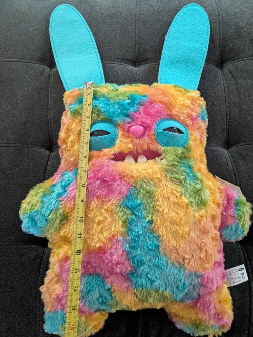 Bigg Fugg Fuggler Rabid Rabbit Funny Ugly Monster 18" Plush - Picture 3 of 6